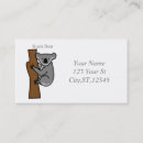 Recherche de ours cartes visite Ours de koala