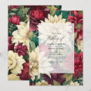 Recherche de vert rouge invitations Floral