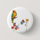 Recherche de perroquets badges Fleurs