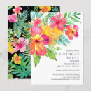 Recherche de tropical 11x16 anniversaire invitations Floral