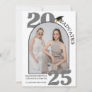 Recherche de multiple photo graduation invitations Noir et blanc