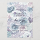 Recherche de bleu lavande mariage invitations Couple