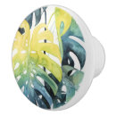 Recherche de feuille tropical boutons et poignées de porte Paumes