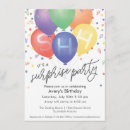 Recherche de ballons colorés invitations Surprise