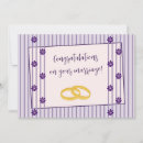 Recherche de rayures violettes vœux cartes Rayé