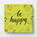 Recherche de soyez heureux plaques Floral