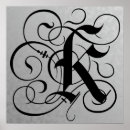 Suche nach buchstabe k poster Monogramm