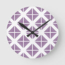 Suche nach lila muster wanduhren Geometrisch