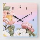 Recherche de jolies horloges Fleurs