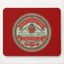 Recherche de étiquette vintage tapis souris Nourriture