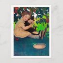 Recherche de fille de chat cartes postales Illustration