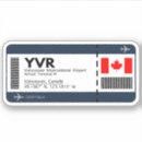 Recherche de vancouver autocollants Travel