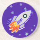 Suche nach rakete untersetzer Cartoon