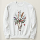 Recherche de crâne taureau vêtements Fleurs