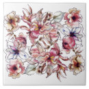 Recherche de bourgogne et rose carreaux Fleurs