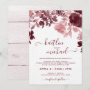 Recherche de bordeaux mariage invitations Aquarelle