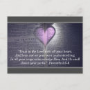 Recherche de proverbes 3 5 cartes postales Bible