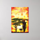 Recherche de savane africaine posters Coucher du soleil