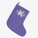 Recherche de violet chaussette de noël Monogramme