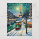 Recherche de hiver à paris cartes postales Tour eiffel