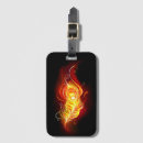 Recherche de flammes bagages étiquettes Brillant