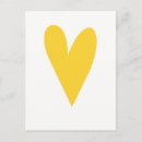 Recherche de coeur jaune cartes postales Pour elle
