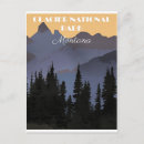 Suche nach glacier nationalpark postkarten Reiseplakat