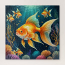 Recherche de poissons puzzles Dessin