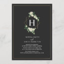 Recherche de monogram mariage invitations Botanique
