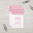 Recherche de chevron rose cartes visite Coiffeur
