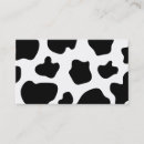 Recherche de motif de vache cartes visite Taches