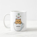 Recherche de chat kawaii tasses Illustration mignonne