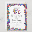 Recherche de les années 90 invitations Fête d'anniversaire