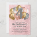 Recherche de 4ème anniversaire invitations Girl