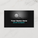 Recherche de investigation cartes visite Inspecteur
