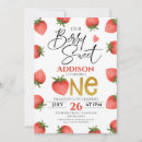 Recherche de berry 1ans anniversaire invitations Rouge