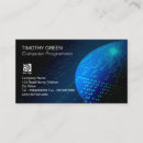 Recherche de code binaire cartes visite Technologie informatique