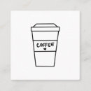 Recherche de café noir cartes visite Simple