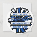 Recherche de pom pom invitations Bleu