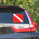 Recherche de drapeau de plongée autocollants Plongeur