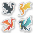 Recherche de dragon rouge noir autocollants Jaune