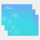 Recherche de pissenlits papier cadeau Printemps