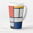Recherche de composition tasses Mondrian