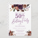 Recherche de floral surprise anniversaire invitations 50e