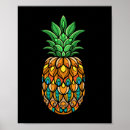 Recherche de ananas drôle posters Kawaii