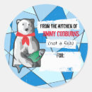 Recherche de renard polaire autocollants Noël