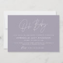 Recherche de pourpres baby shower invitations Pour elle