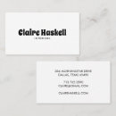 Recherche de lettrage blanc cartes visite Tendance