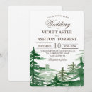 Recherche de sapin mariage invitations Aquarelle