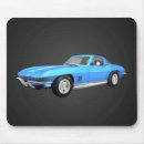 Recherche de voiture bleue tapis souris Classique